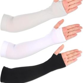 3 Pairs Arm Sleeves with Thumb Hole