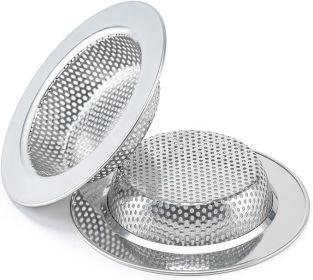 2 Pcs Sink Strainer for Most Kitchen Sink Drain Basket, Upgraded Double-Layer Safe Design Kitchen Sink Strainer (Outer Diameter 4.5 Inch)