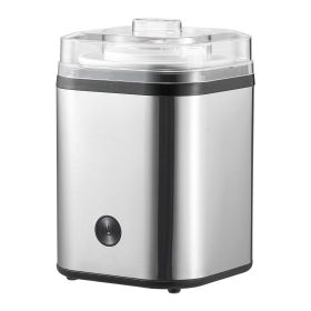 Ice Cream Maker, 2.11 Qt. Large Capacity, Electric Automatic Ice-Cream Machine, with Easy Operation & Cleaning, Stainless Steel Shell