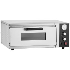 Electric Pizza Oven, 18-Inch Commercial Pizza Ovens, 842 Fahrenheit Max Temp, 1740W Large Pizza Oven Countertop with Temp & Time Control