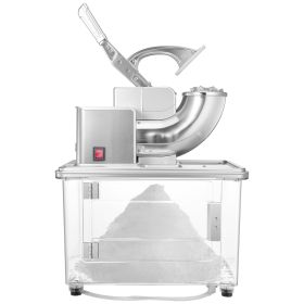 Commercial Ice Crusher 661LBS/H, 350W Electric Snow Cone Machine with 4 Blades, 2000RPM Stainless Steel Shaved Ice Machine with 11 Gal Crushed-Ic (Default: Default)
